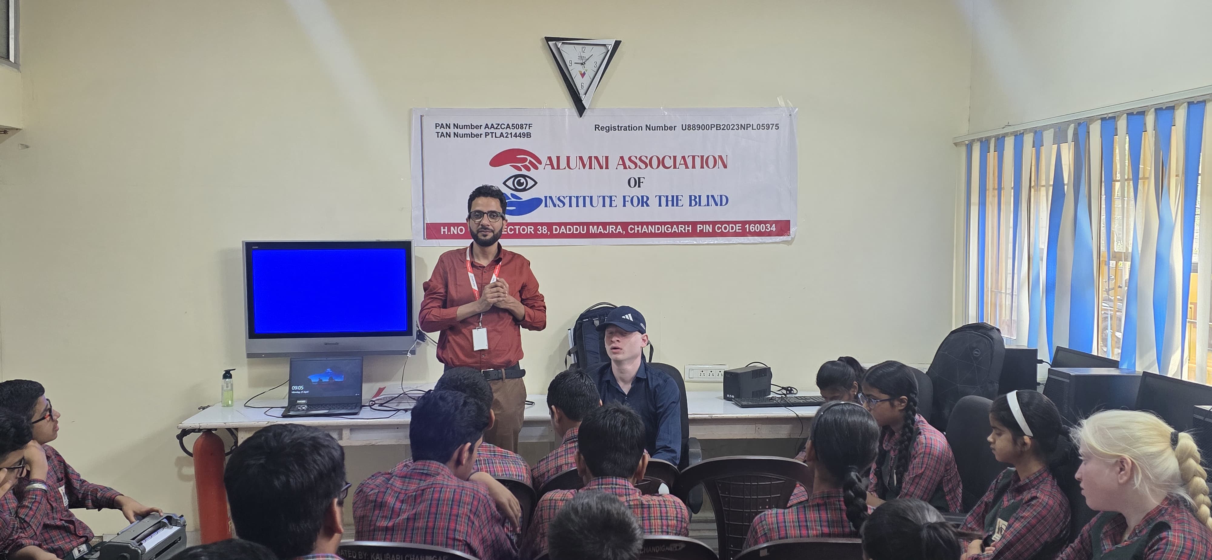 Workshop on "Career Awareness" at Institute for the Blind
